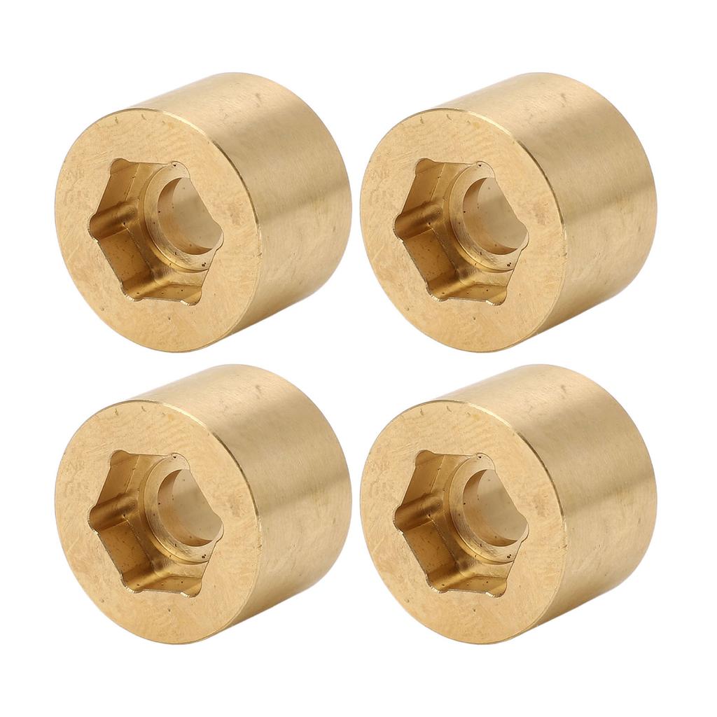 4Pcs Wheel Hex Hub Widen Brass Weight Wear Proof Wheel Hex Widen Adapter for 1.9in 2.2in Hub