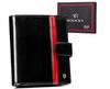 Large Men's Leather Wallet with RFID System and Snap Closure - Rovicky
