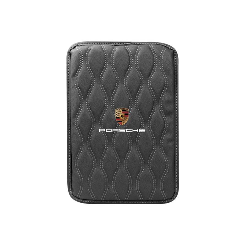 1 ks Kožené podložky loketní opěrky do auta Ochranný voděodolný polštář na ruku Pro Porsche Boxster Cayenne Panamera Macan Cayman 911 918 996 917 991