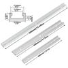 Aluminium Alloy T-track Slot Miter Track Jig Fixture T-Slot -Woodworking Chute Rail - T Slider Fixture Slot Slide Limit Guide