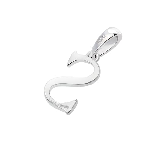 Lala Christie Initial Pendant Necklace, PT900 Platinum, Size Small, for Men and Women