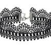 Versátil Set de Collar Choker de Encaje Negro: Cadenas de clavícula para mujer de seis piezas