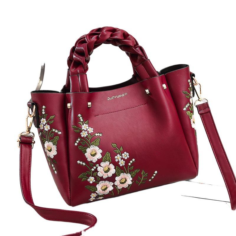 Women's Bag New Chinese Style Flower Bag Portable Women's Bag Trendy Fashion Shoulder Messenger Bags