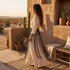 Woven Waist Decoration Ethnic Ancient Belted Skirt New Mesh Tassel Waist Belt  Denim Pants