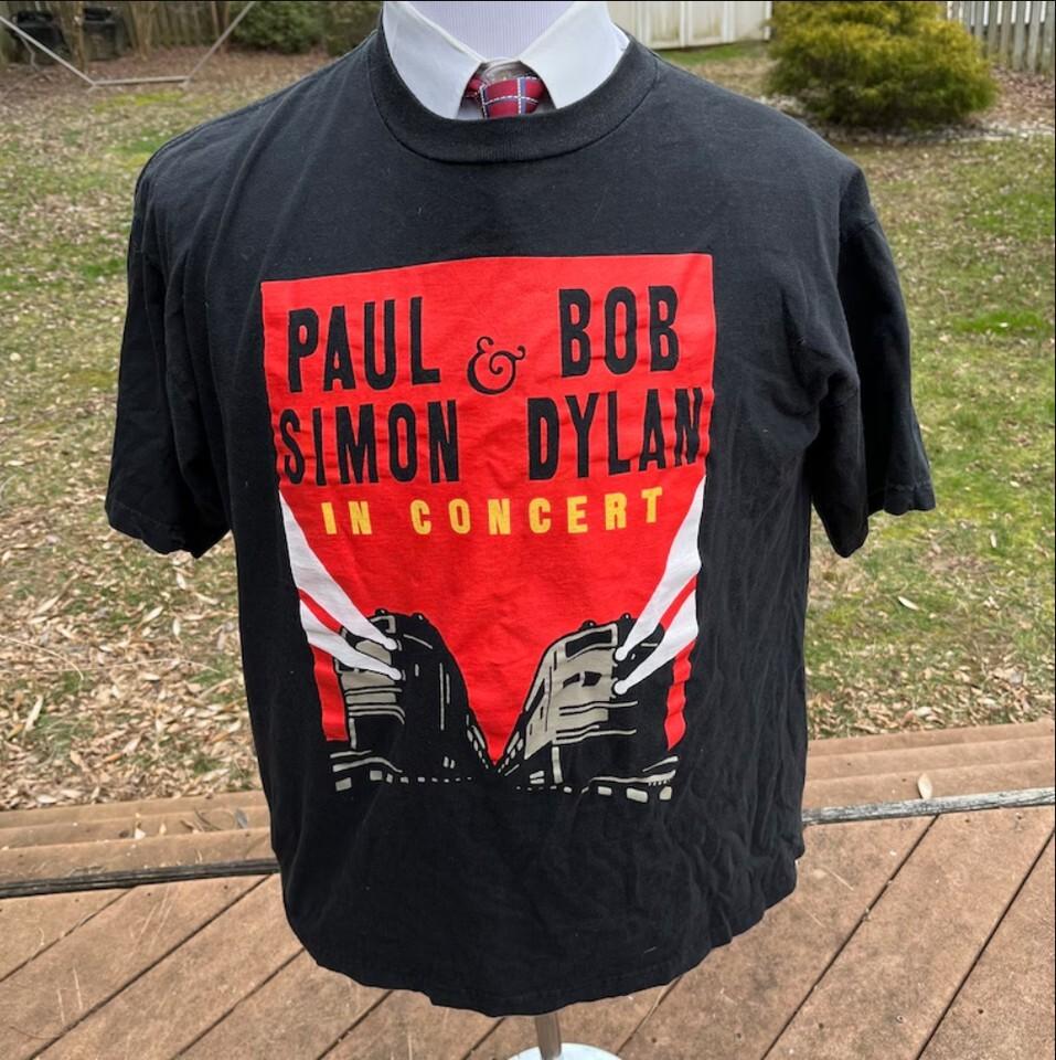 Paul Simon amp Bob Dylan Tour 1999 Tshirt Cotton Unisex Tee S5Xl Unisex T-Shirt XXXXL