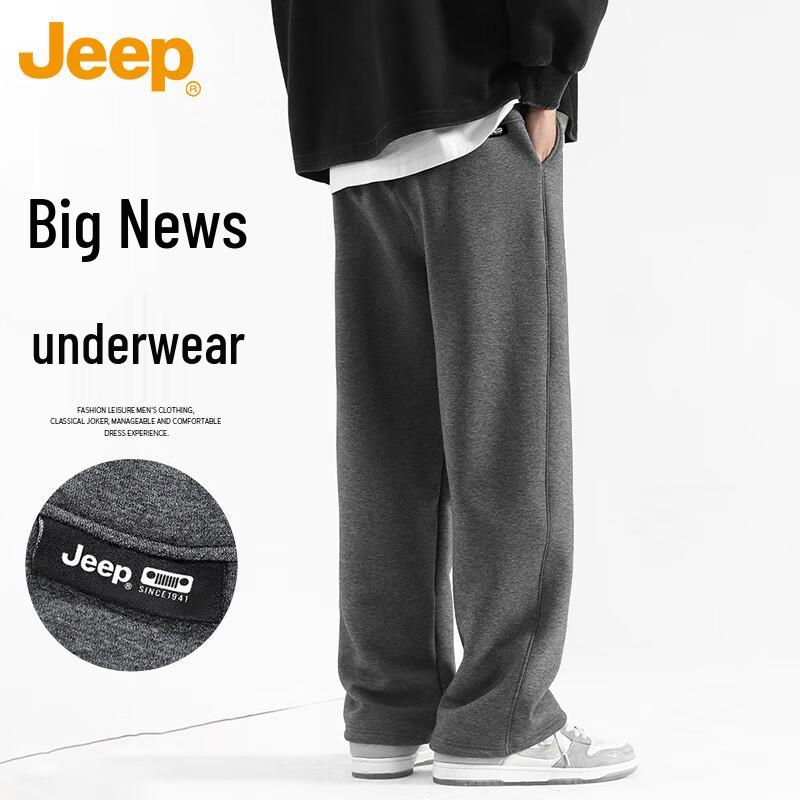 

JEEP Men s Loose Fit Straight-Leg Casual Pants L