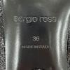 Pristine Sergio Rossi Pumps ORB Micromartini Heels Black Leather Women 36 Used