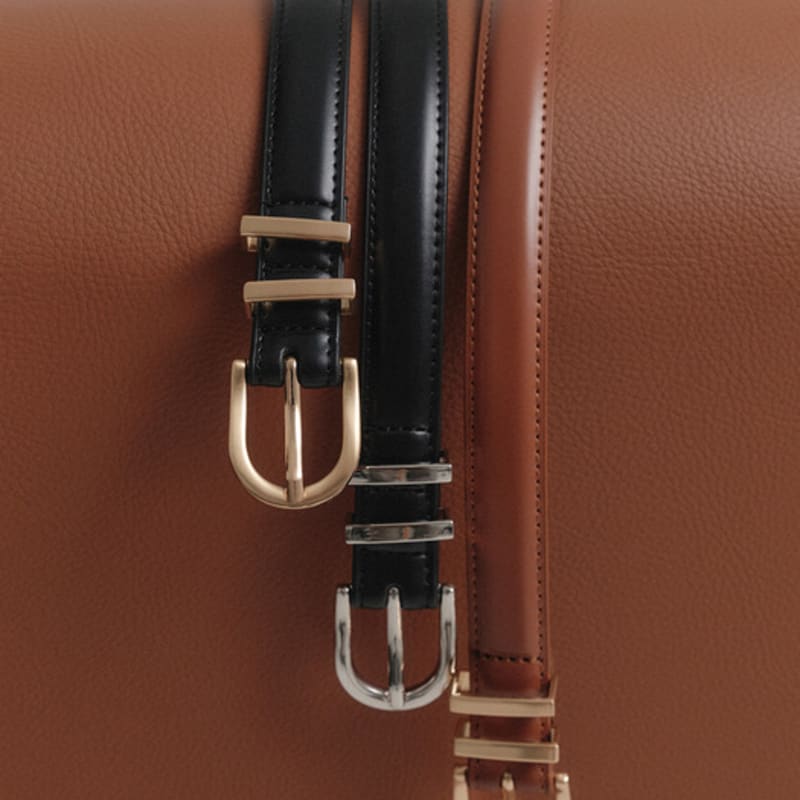 

LOOKAST LIA ВЕГАНСКИЙ КОЖАНЫЙ РЕМЕНЬ / LIA ВЕГАНСКИЙ КОЖАНЫЙ РЕМЕНЬ_3 цвета BLACK GOLD