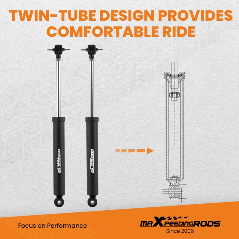 0-3  Rear Shock Absorbers For Jeep Wrangler JK Unlimited 2WD 4WD 2007-2010