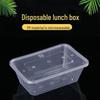 Disposable Rectangular Plastic Food Containers with Lids