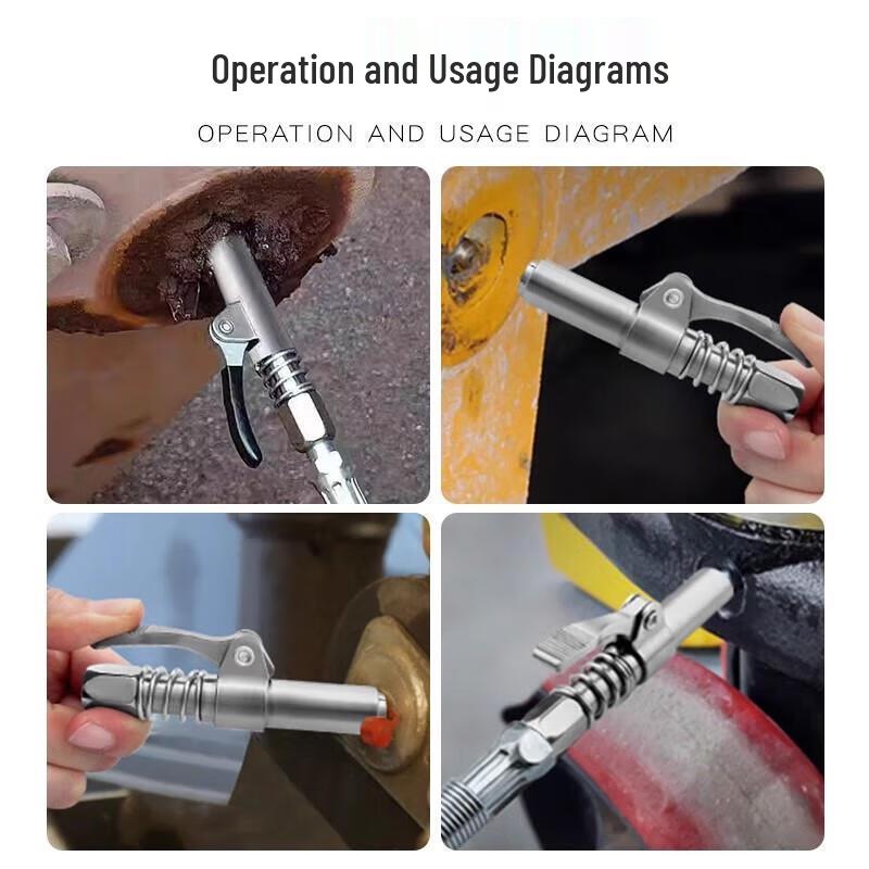 Self-Locking High-Pressure Grease Coupler