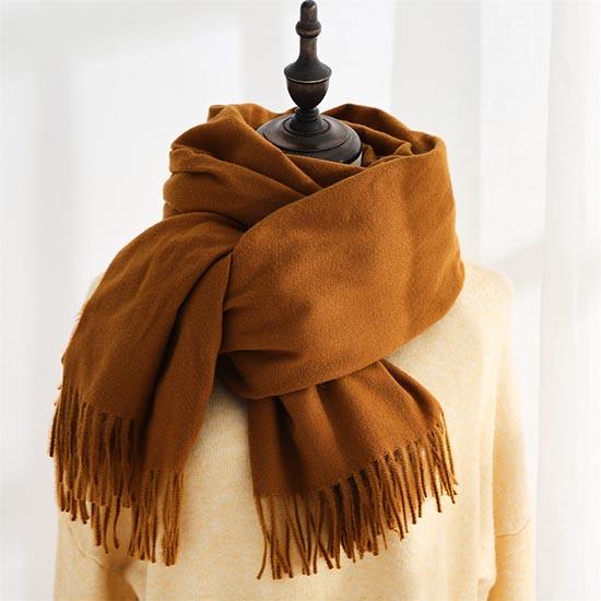 Écharpe Femme Cocila - Laine Douce, Couleur Unie, Automne-hiver - Châle Chaud élégant Pour Noël Et Quotidien