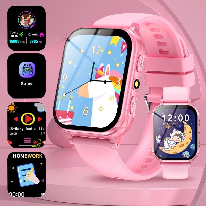 Children's Smart Watch Age 3-12 Years Old Kid Watch Learning Game Camera Video Audio Story Child Smartwatch Girl Boy Gift