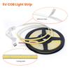 Dimmable FOB COB LED Strip 5V USB 320LEDs/m High Density Led Tape Light Bar 5mm Width RA 90 3000-6500K Ribbon Linear Lighting