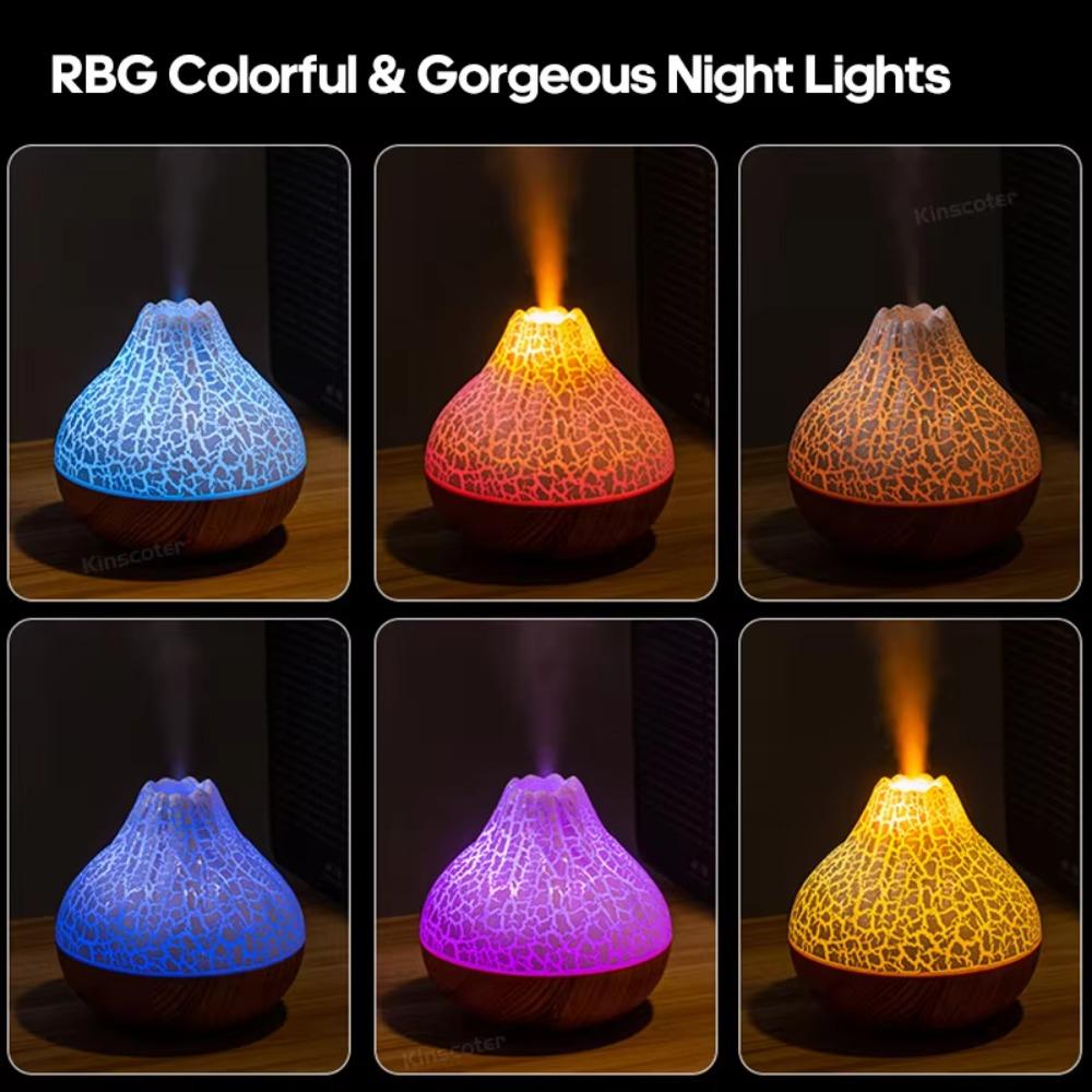 USB Water Mist Diffuser Purifier 300ml Air Freshener Nebulizer Volcano Air Humidifier Bedroom