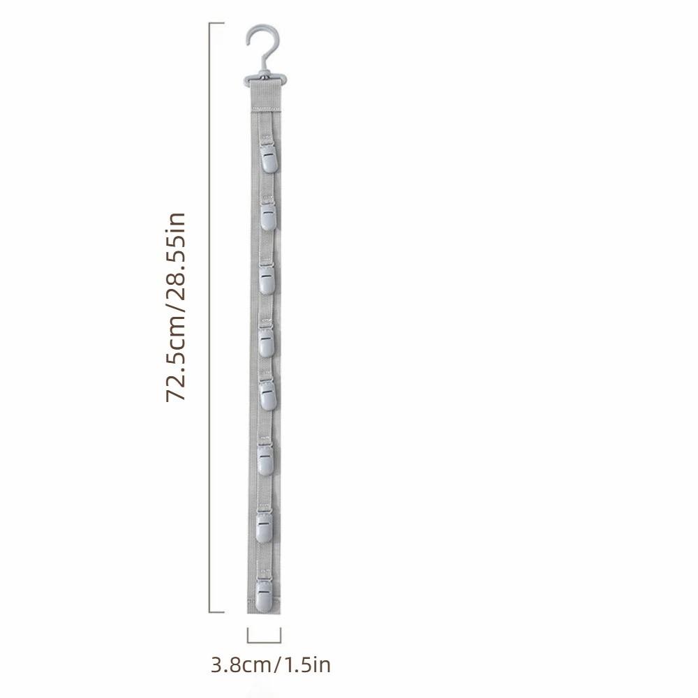 Metal Hanging Hat Storage Clips Holder with 8 Non-Slip Clips Cap Storage Hooks  Bedroom