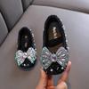 Autumn new style ladylike baby girl girls' princess rhinestone flat shoes, leather shoes, dance performance shoes