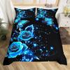 Copripiumino Farfalla Dorata Microfibra Letto Singolo Matrimoniale Queen King Set Biancheria da Letto Copripiumino Floreale Botanico Per Camera di Donne Ragazze
