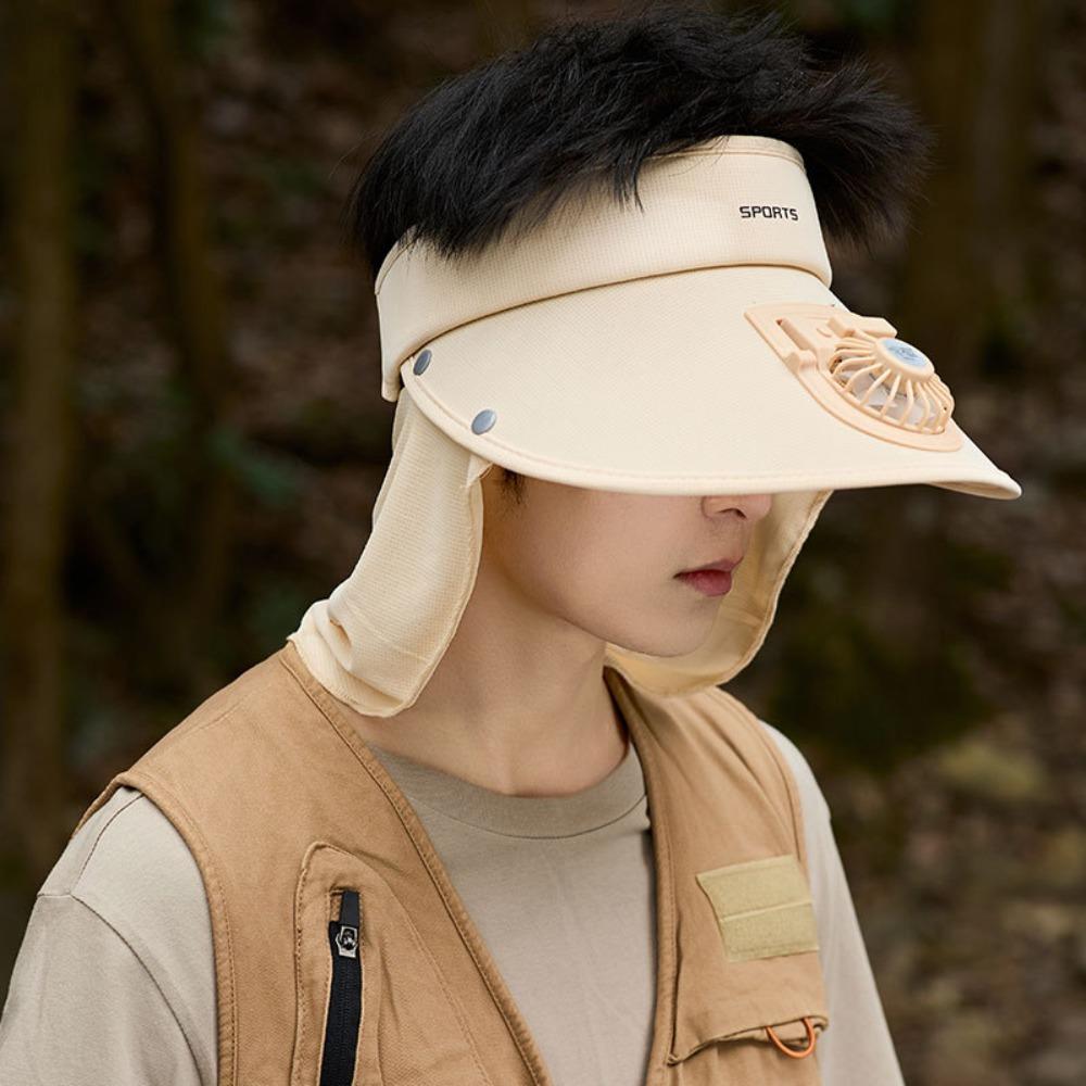 

Empty Roof Cooling Fan Hat Usb Charging Peaked Cap New Sun Visor Hat Men Women хакі