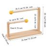 Wooden Hair Band Hair Rope Hair Tie Holder Multifunctional Earring Bracelet Watch Necklace Stand