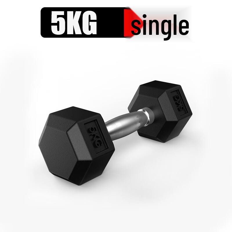 Shiyi Hexagonal Rubber Coated Cast Iron Dumbbell