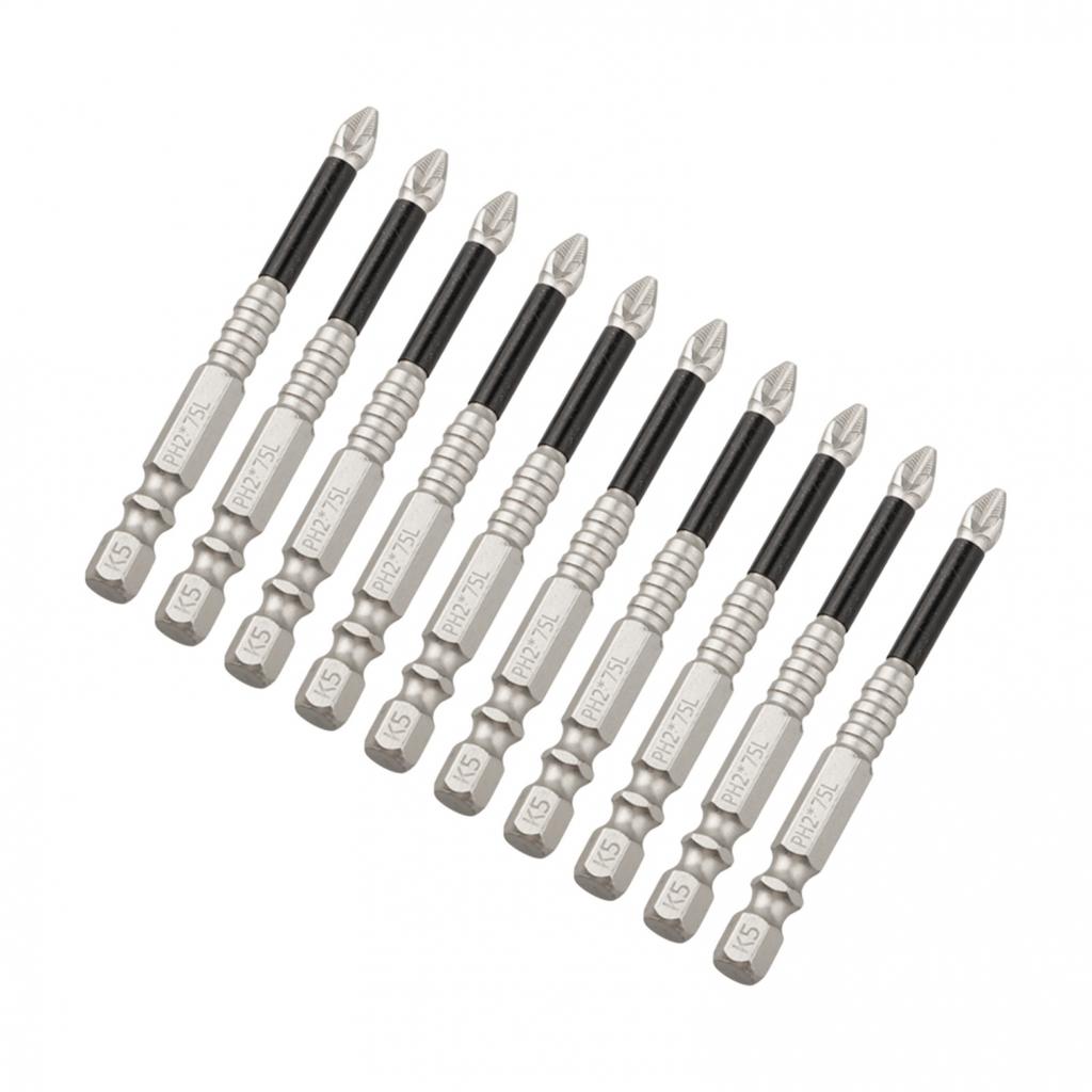 Professionelles 10-teiliges magnetisches Schraubendreherbit-Set für hochfeste Schrauben