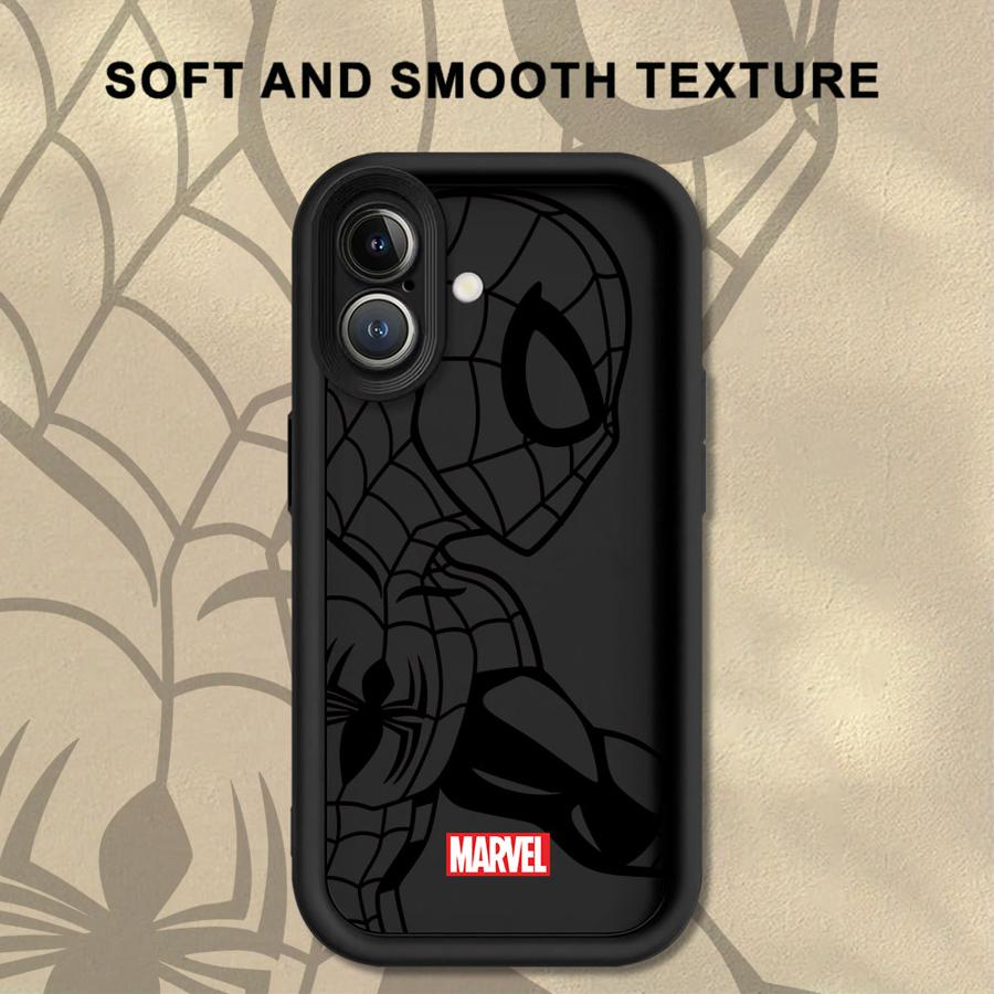 

Крутой чехол для телефона Marvel Человек-паук Железный человек для iPhone 13 12 11 Pro Max 15 16 14 Plus XR 17 Air 16e XS Max Мягкий чехол iPhone 15 Pro Max