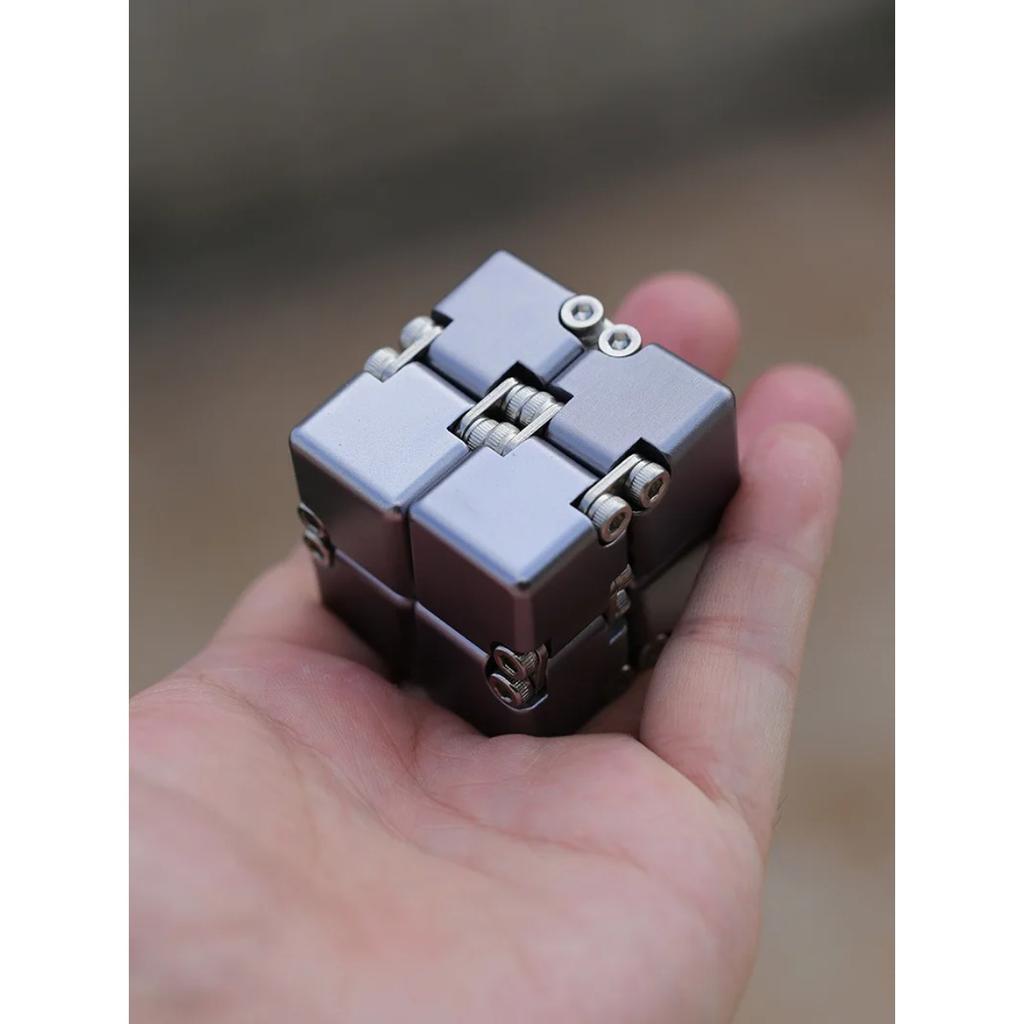 Metal Infinity Cube Stress Relief DIY Magic Cube New Disassembled Assembled Block Fidget Toys for Adults Kids Anti Anxiety