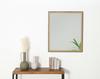 Fuji Boeki Tabletop Makeup 55cm Wide X 65cm Natural Baum 41408 Mirror, Wall-Mounted Mirror, Mirror, Mirror, High,