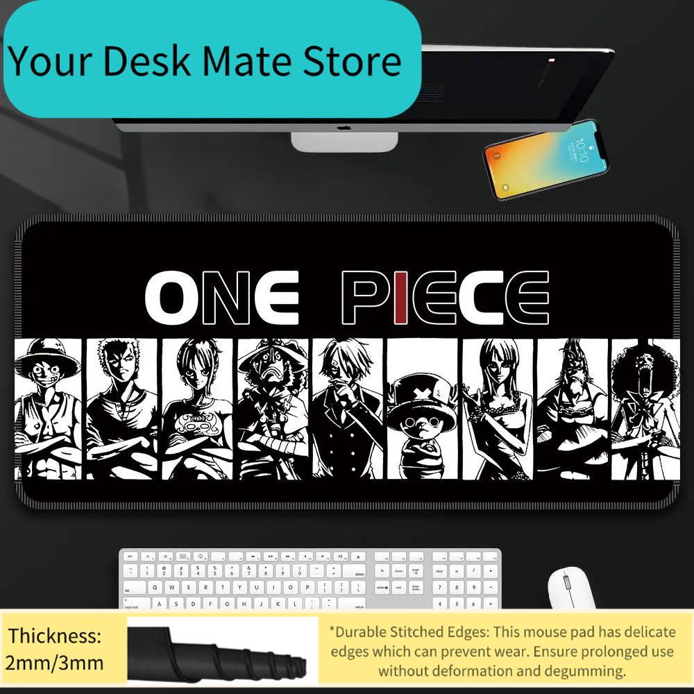 Boys ONE PIECE Leather Mouse Pad Oversized Boys Animation E-sports Game Keyboard Pad Luffy Computer Desk Pad Office Mouse Pad
