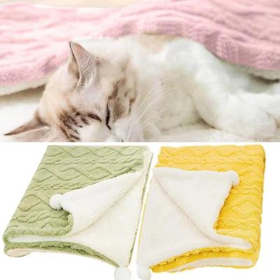 Spring Pet Blanket Soft Flannel Mat for Cats Dogs Sleeping Bed Cushion