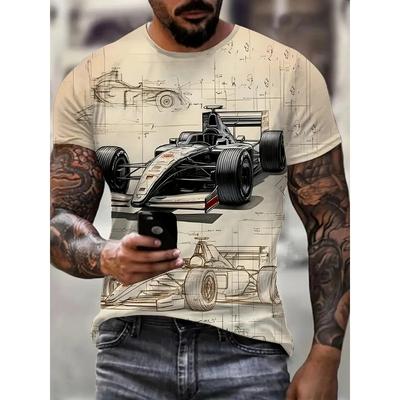 Men's T-shirt 3D Printed Round Neck Tshirts Summer Casual Loose Men Quick Drying Breathable Comfortable Tops