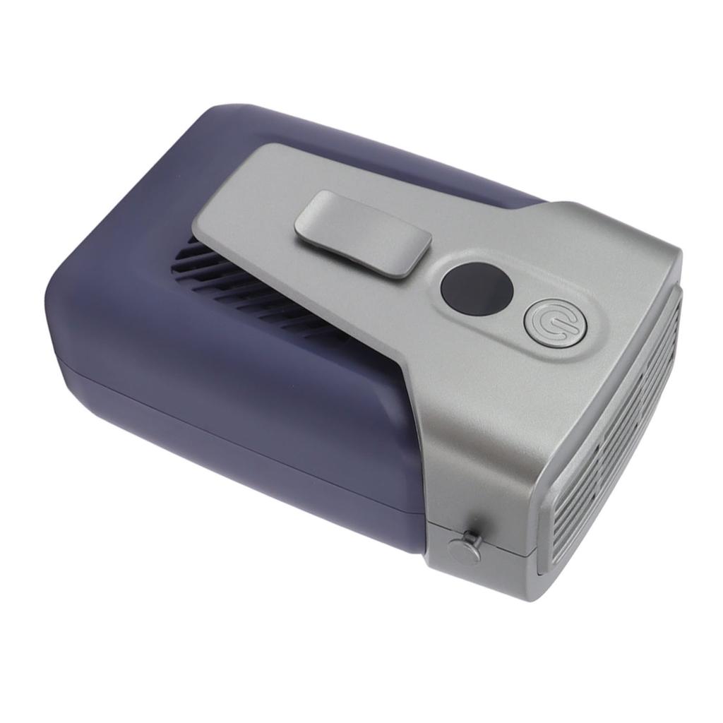 Waist Fan Power Adjustable Bladeless Hands Free Portable Mini Hanging Fan for Hiking Fishing Blue