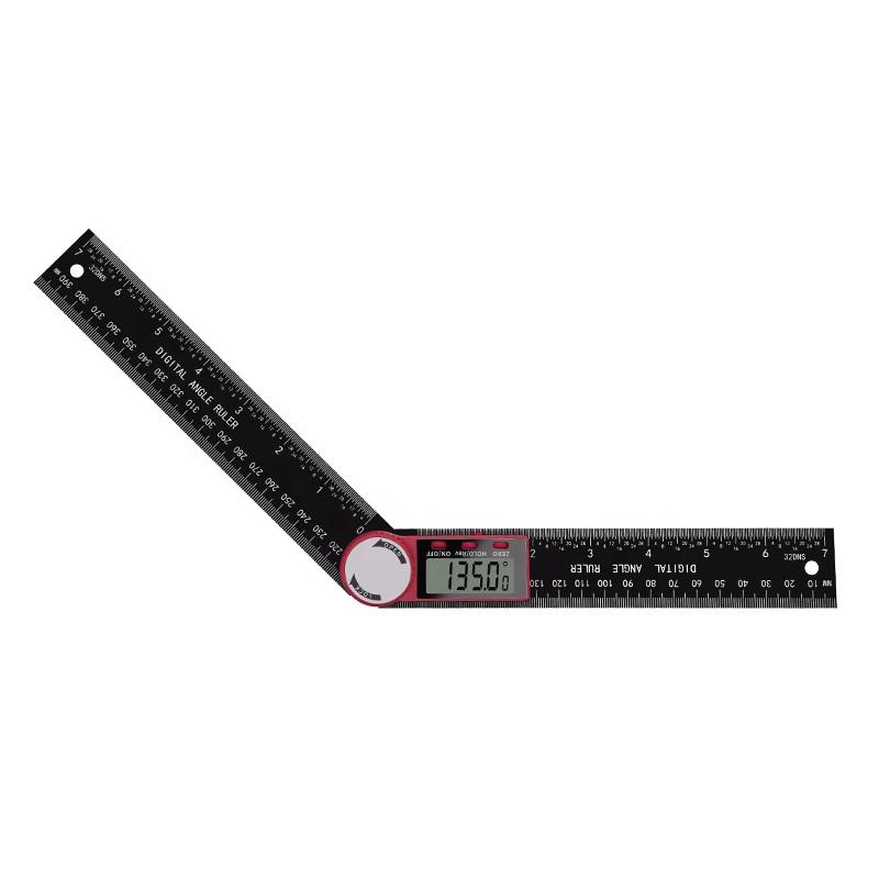 Digital Angle Ruler Protractor Tool Measured with Large LCD Display Multi Fold Angle Measuring Tool Ruler чёрный