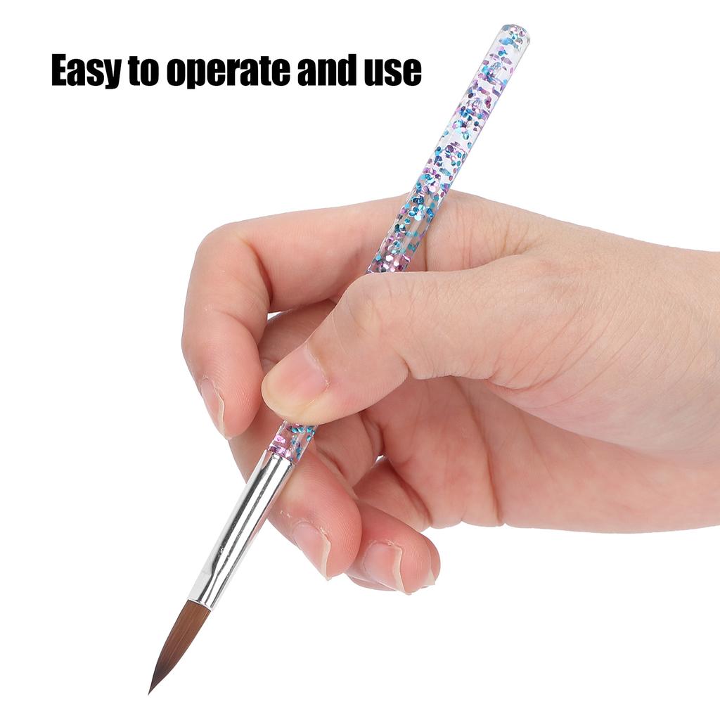 Lot de 5 pinceaux à ongles en nylon pour la peinture et le dessin, pour la maison, le salon, le bricolage