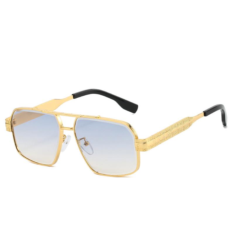 

Fashion Brand Luxury Designer Sunglasses Men Women Gold Square Vintage Punk Shades Glasses Outdoor Travel Party Sunglasses