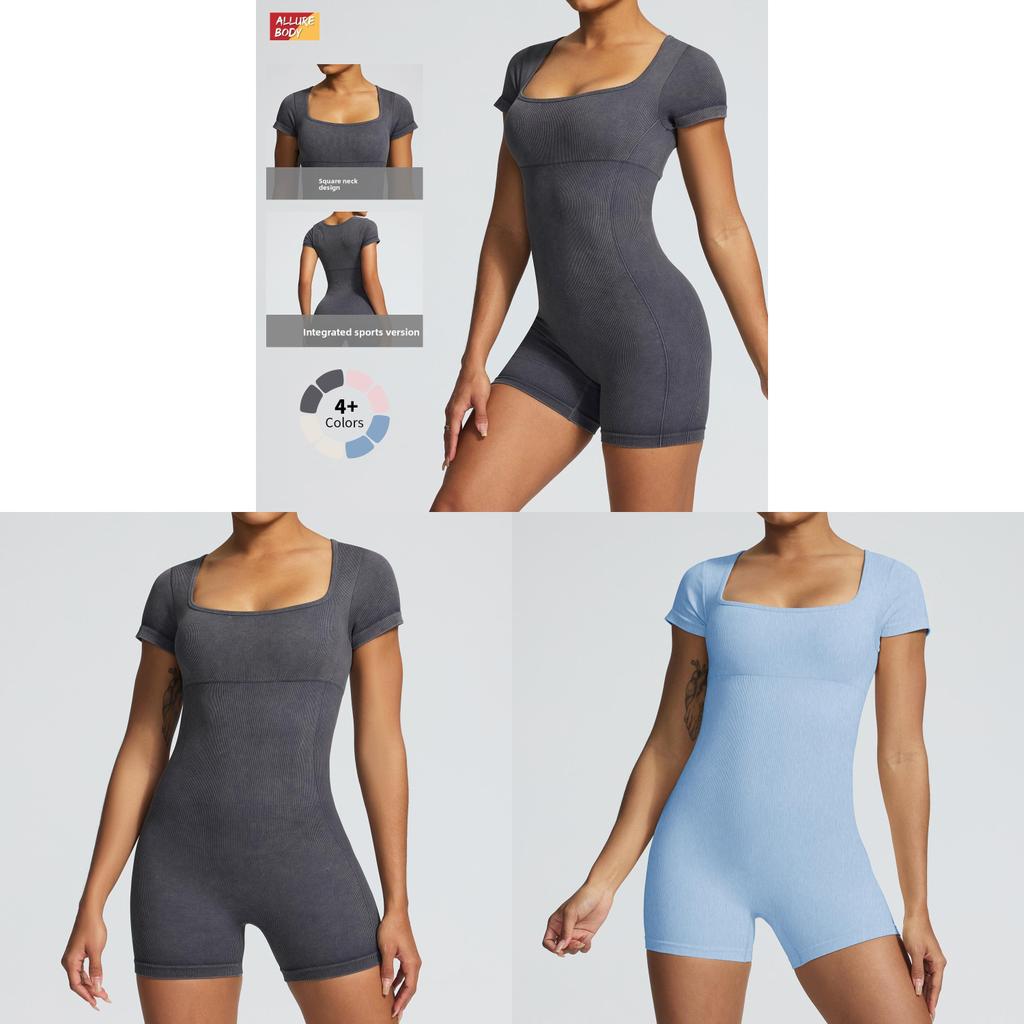 Seamless Yoga Jumpsuit For Women With Moisturewicking Fabric For Fitness And Dance