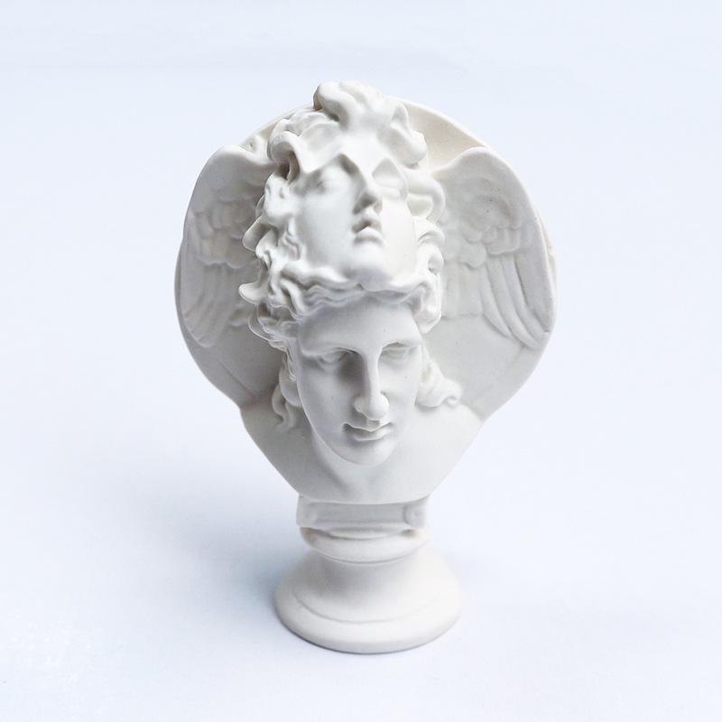 Kleine Harz-Gips-Skulptur: David & Venus Skizzenkopfmodelle