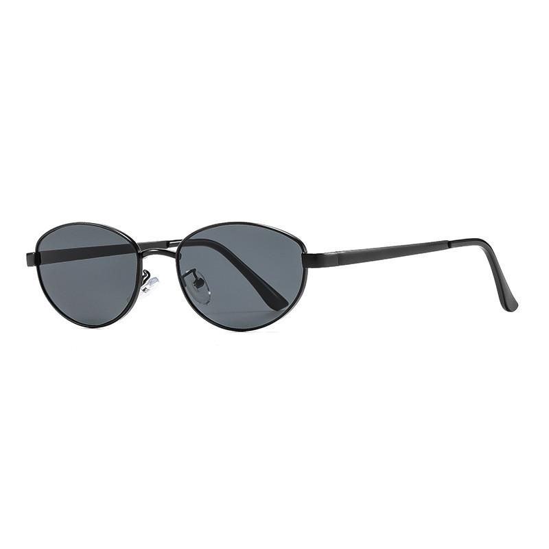 Polyhedron Cat Eye Sunglasses With Metal Frame Uv400 For Fashion Women