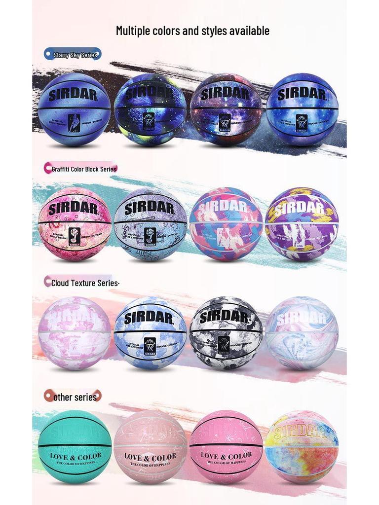 Moisture-Wicking Size 7 Adult & Size 5 Kids Non-Slip Basketball for Training and Competition