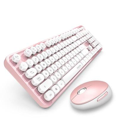 Mofii Sweet 2.4G Wireless Keyboard - Mouse Set: 104 Round Keycaps, Perfect for Office Tasks