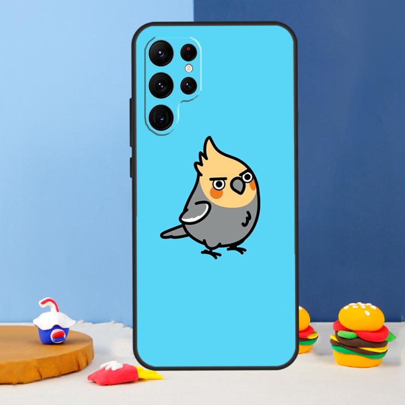 Chubby Bird Phone Case For Samsung Galaxy S24 S25 Ultra S9 S10 S20 S22 S21 S23 Plus S24 FE Cover Coque