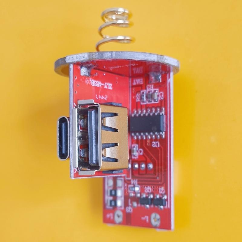 1 Piece Circuit Driver Motherboard Flashlight Fishing Light Circuit Board Display Charge And Discharge Anti-Reverse Connection