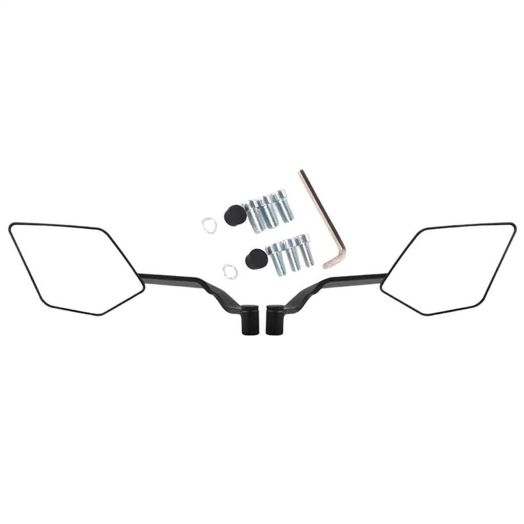 Motorcycle Side View Mirror Motorcycle Wind Wing Stealth Winglets Rearview Mirrors Rotating Reflector Spoiler For Cycling