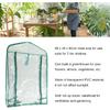 Greenhouse Replacement Cover with Roll Up Zipper Door, Clear PVC Mini Plant Cover for Gardening Plants 2 Tier Shelves 27x19x36in