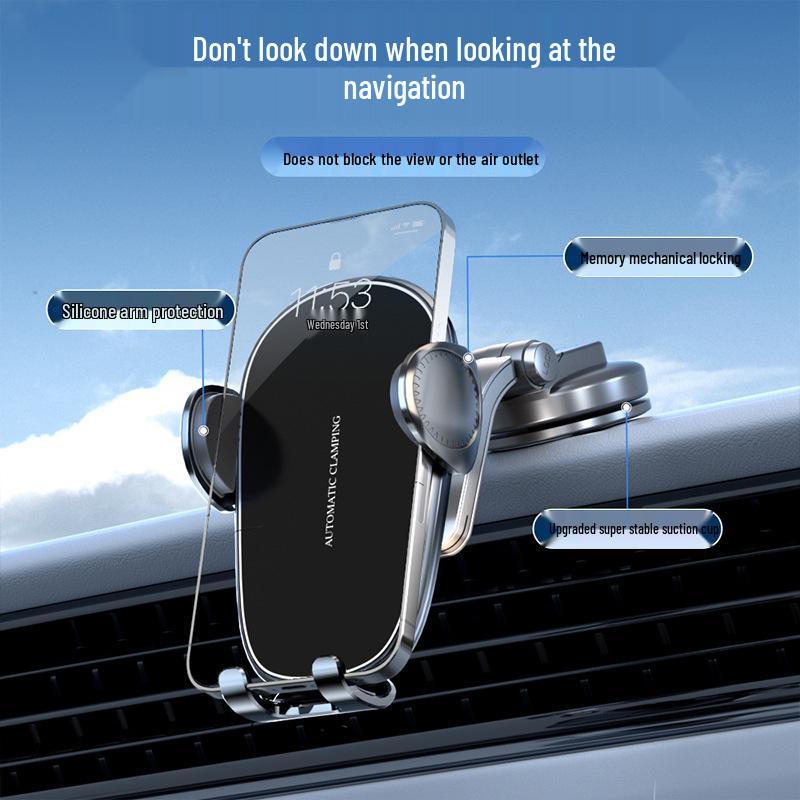 D6 Auto Lüftungsschlitz Handyhalterung - Premium Mechanische Halterung für Navigation