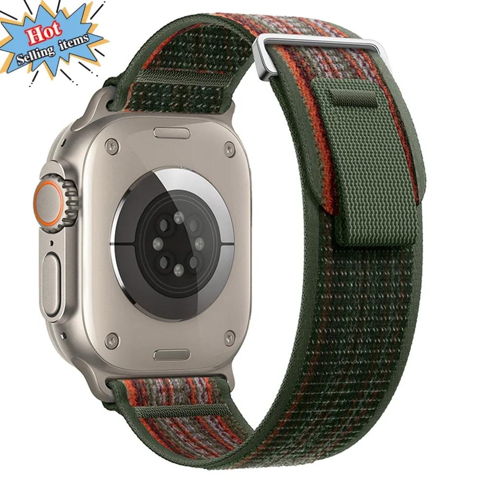 

Trail Loop Strap For Apple Watch Ultra 3/2 49mm Series 11 10 9 8 7 46mm 45mm 41mm 42mm Sports Nylon Wristband iWatch 6 5 SE 44mm For 38mm 40mm 41mm