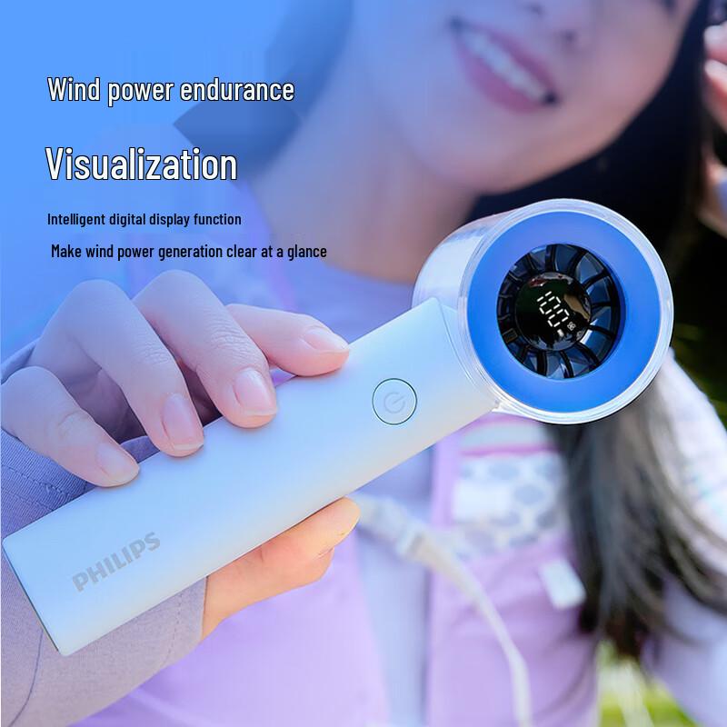 Philips 100-Speed Portable Handheld Fan CN plug (adapter included)