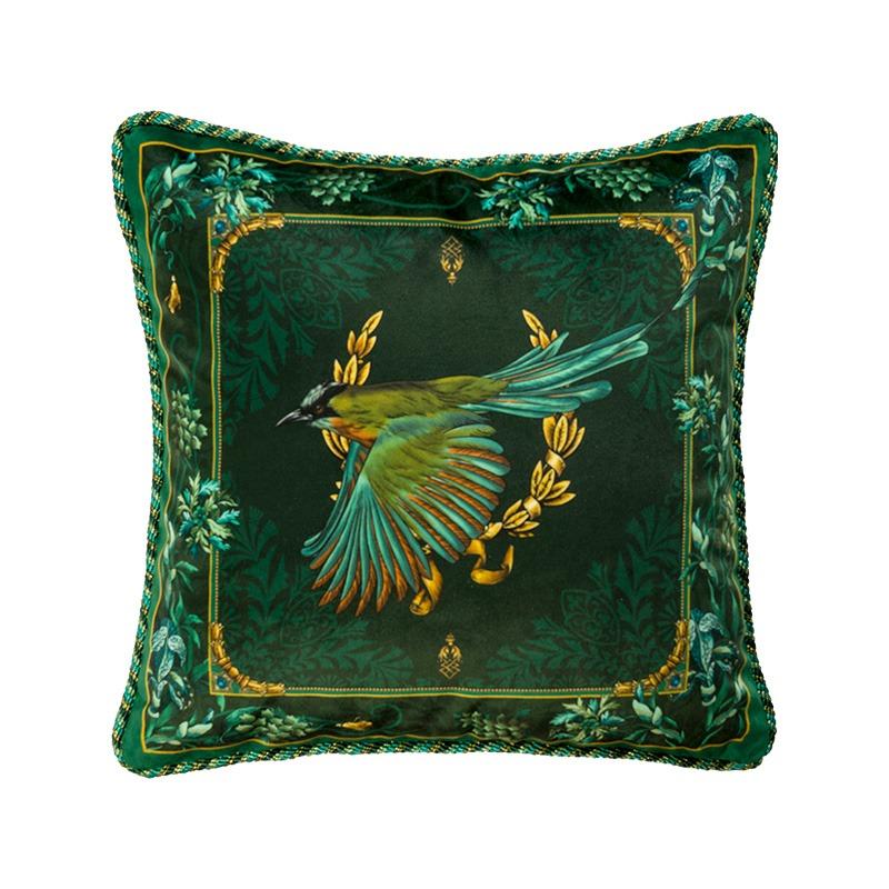 Federa Cuscino Decorativo per Casa, Federa Verde Scuro, Federa di Lusso, Divano, Letto, 18x18 Pollici, 45Cm