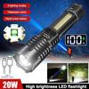 1300LM High Power Flashlight LED Lantern Long Shot Hand Lamp For Camping Most Powerful LED Flashlight USB Rechargeable Torch Light